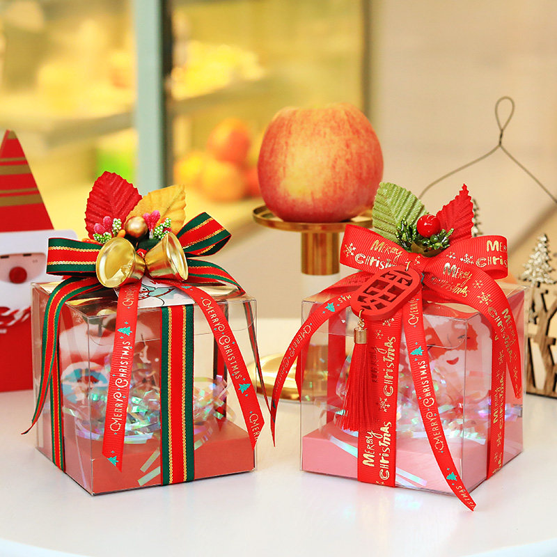 Christmas fruit box transparent mix for Christmas apples packaging Christmas Eve Chocolate Apple gift box Ping An fruit packaging box-Taobao