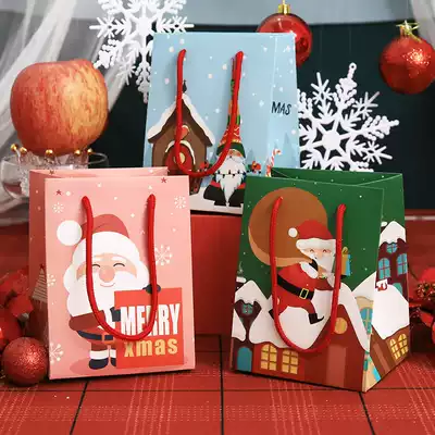 Hua Wei 2020 Christmas new tote bag gift box packaging box Christmas Eve peace fruit packaging box tote bag