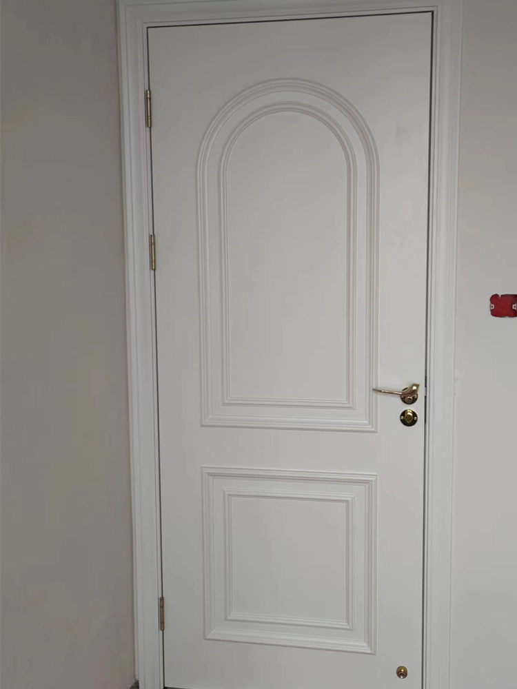 Indoor Door Solid Wood Composite Paint Door All Solid Wood White Room Door Set Door French Wooden Door Bedroom Door Installation