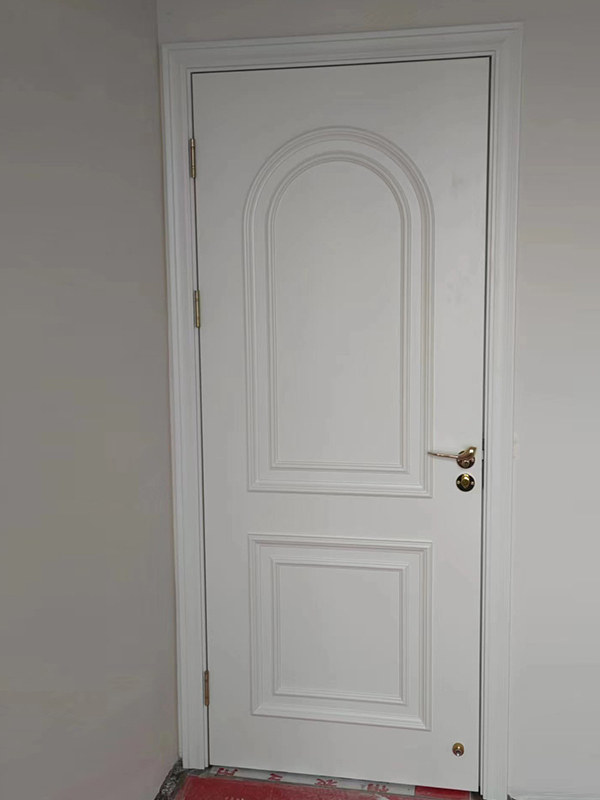 Indoor Door Solid Wood Composite Paint Door All Solid Wood White Room Door Set Door French Wooden Door Bedroom Door Installation