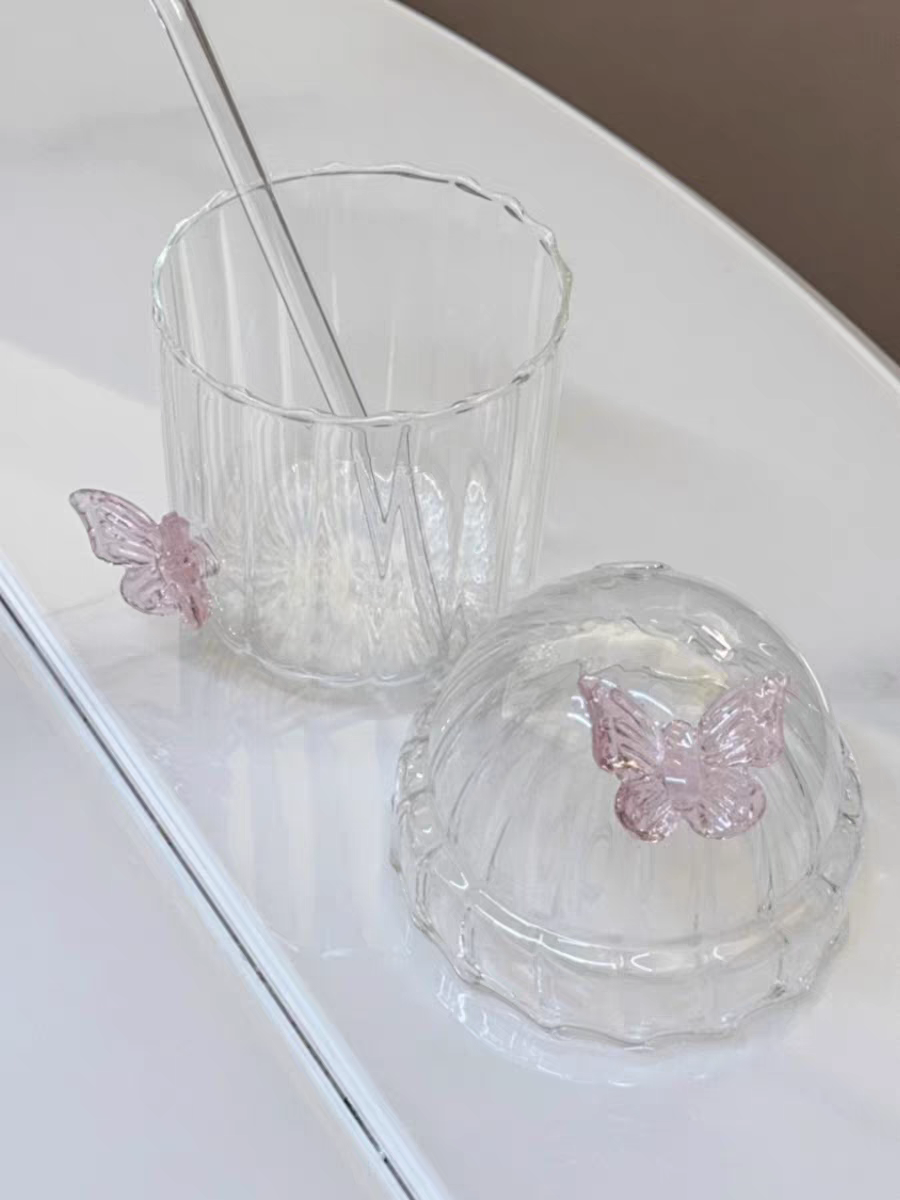 Кружка-бутылочка Butterfly Cup BOBO со стеклом из боросиликатного стекла, стойкая к молоку и кофе, кружка для напитков, вода