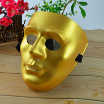 Full Face Mask Male Hand Painted Hip Hop Street Dance Mask Shake the same Halloween Funny Scare Mask Makeup Dance