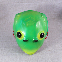 Trembling green head fish headsets mask cute to blame funny sand sculpted fish head freaks people green nemesis red adult mask