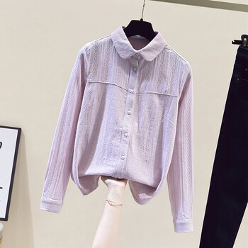 Fat sister fashion age-reducing professional shirt women's autumn 2022 new design all-match bottoming shirt small shirt