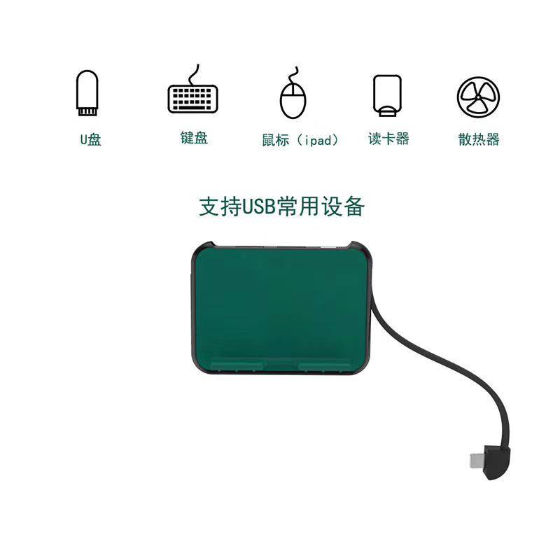 Lightning Digital Camera Kit Dual USB Port iOS14 Expansion Dock Leightning Gotg Hub Keyboard U Pan