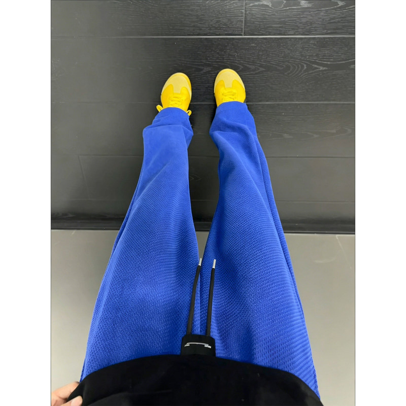 Klein Blue Honeycomb Pattern Quick-Dry Pants for Men, Summer Thin Breathable Casual Pants, American-Style Straight-Leg Sports Pants Klein Blue Honeycomb Pattern Quick-Dry Pants for Men, Summer Thin Breathable Casual Pants, American-Style Straight-Leg Sports Pants