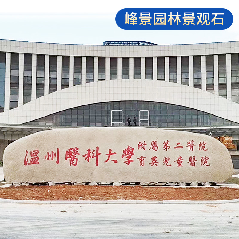 Outdoor courtyard large granite garden landscape stone natural landscape stone village entrance big stone enterprise signboard stone