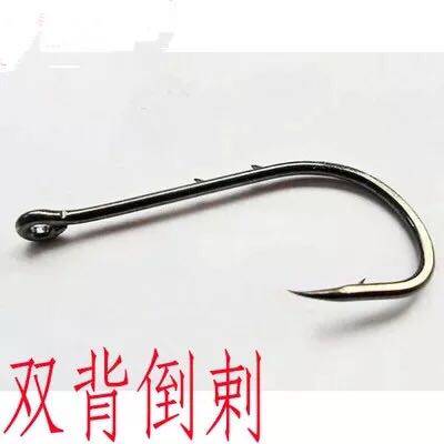 Double-back thorn tide hook straight handle fishing hook soft insect hook sea fishing fishing supplies sea fishing hook fishing gear
