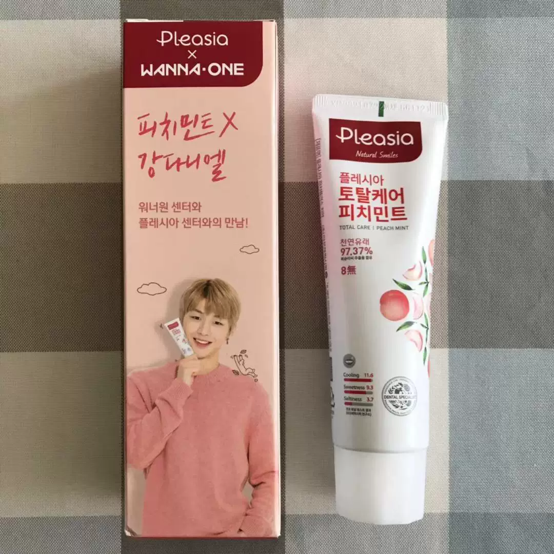Паста-материалы Spot Wanna One одобренная Pleasia новая версия зубной пасты портрет участника внешний бокс ограниченная серия бесплатная доставка