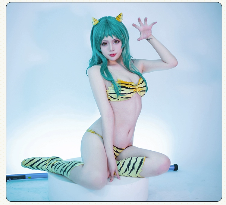 Mangu Ngôi Sao May Mắn cậu bé Ram cos phù hợp với ma công chúa áo tắm cosplay anime sexy trang phục nữ bộ hoàn chỉnh