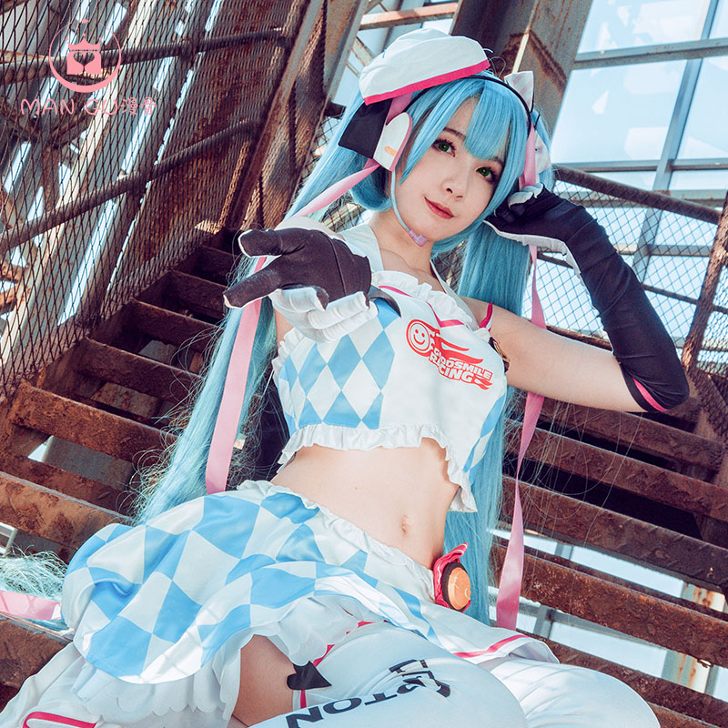Bone cos Hatsune cos miku racing clay locomotive suit cosplay costume female