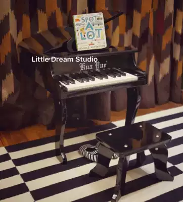 Export foreign trade children's piano 25-key grand mechanical piano Wooden early education toy piano Children's holiday gift