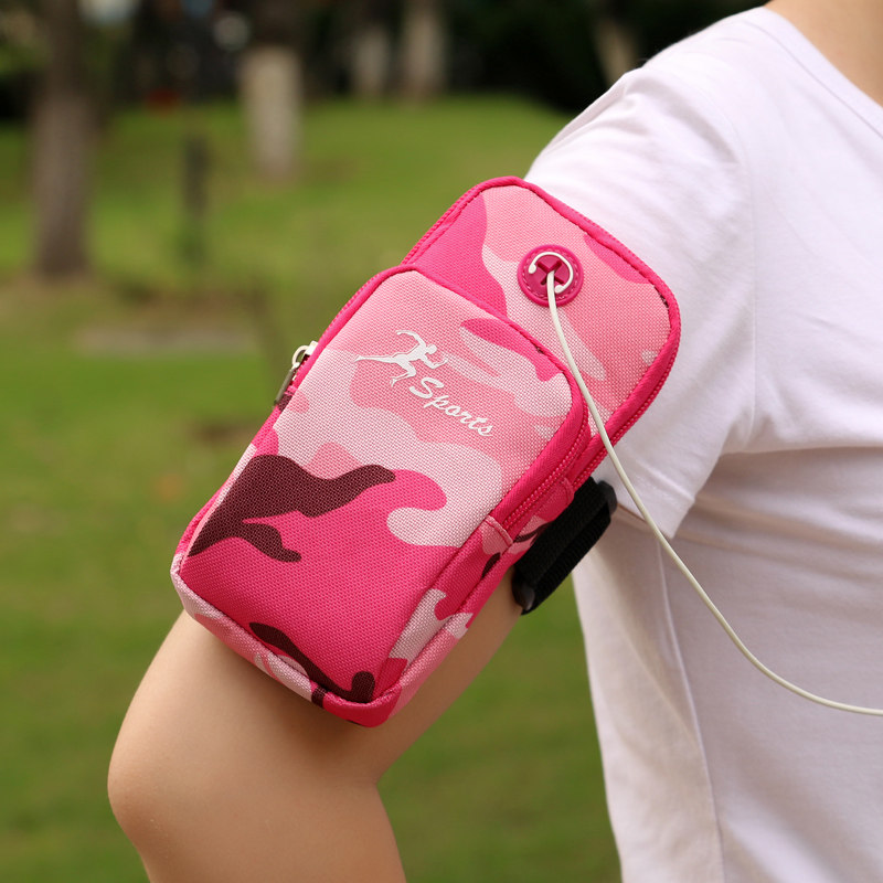 Running suit mobile phone mobile phone cover wrist bag Sports mobile phone arm cover Fitness let go mobile phone bag arm bag women's thin summer