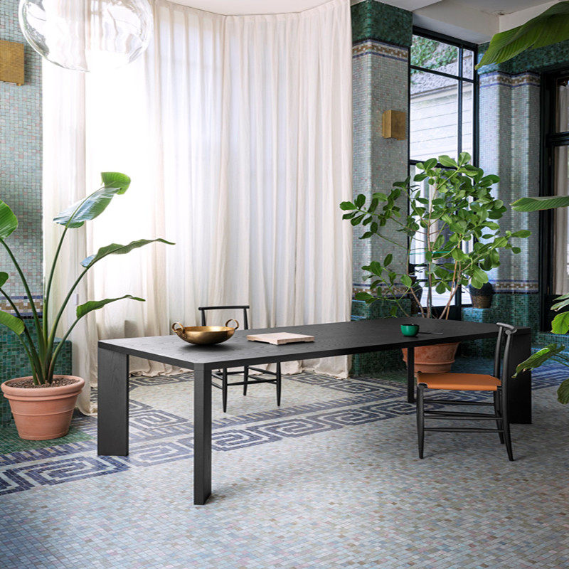 Nordic solid wood modern office desk Conference table Negotiation table Training workbench New product Simple dining table Long desk