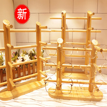 Solid wood glasses display stand sunglasses sunglasses original bamboo display and decoration props myopia glasses storage and display shelf