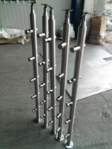 Stainless steel column Round tube Stair column Brushed railing column