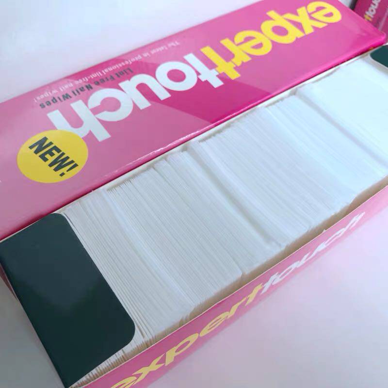 Nail special OPI nail removal towel Nail cotton 325 pieces boxed non-chip hard cleaning non-woven cotton pieces
