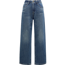ONLY2024 new autumn fashion high-waisted loose boyfriend pants nine-quarter pants jeans women) 124349008