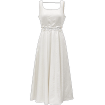 (Looking for Light Skirt) ONLY2024 Summer New Style Commuting Hollow Straps Quiet Luxurious Style Long Suspender Dress for Women