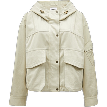 ONLY2024 new autumn style simple casual loose short hooded long-sleeved jacket for women) 124336010