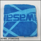 Kawasaki, хлопковое синее спортивное полотенце от пота