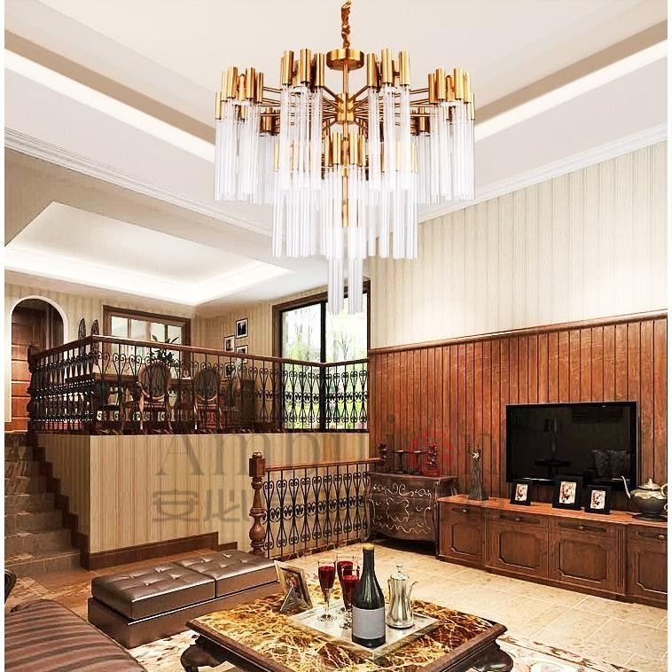 Creativity Postmodern Living Room Big Chandeliers Light Lavish Minimalist Dining Room Bedroom Light Nordic Hotel Villa Designer With Lamp