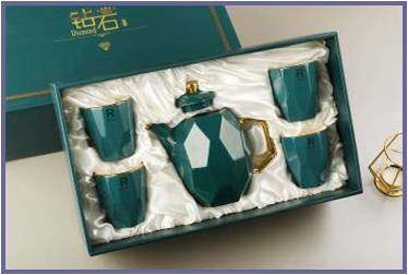 Nordic Style Ceramic Tea Set Group Home Upscale Ceramic Teapot Tea Cup Kongfu Tea Gift Box Gift Customization