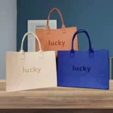 Универсальная модная льняная сумка, делается под заказ, с печатью вашего логотипа