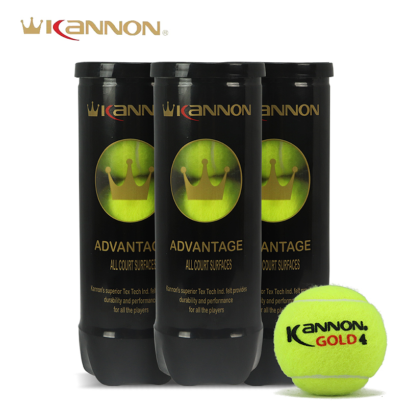 KANNON KANGLONG CROWN TENNIS BALL THERE IS A PRESS CAN PROFESSIONAL TOURNAMENT TENNIS BALL RESISTANT TO PLAY 3 PACK 3 BARRELS