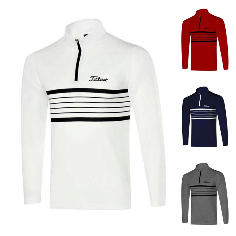 Golf Clothing Men's Long-Sleeved T-Shirt Summer New Sports Casual Breathable Sweat-Absorbent Quick-Drying Jersey Top