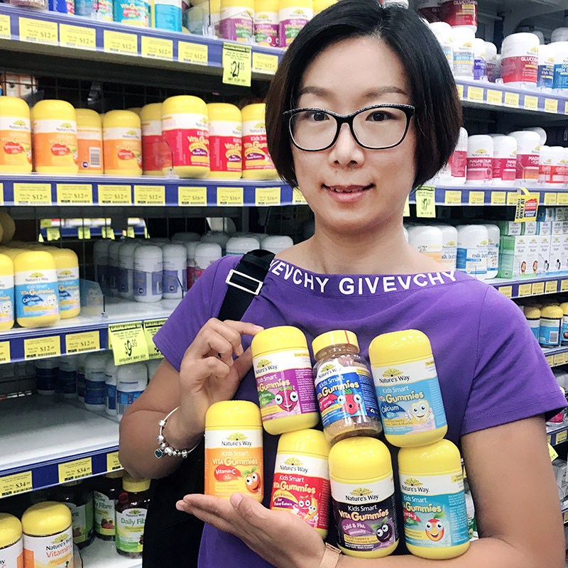 Australia imported Natures way Jia Simin Children Baby compound vitamin gummy VC zinc calcium immune
