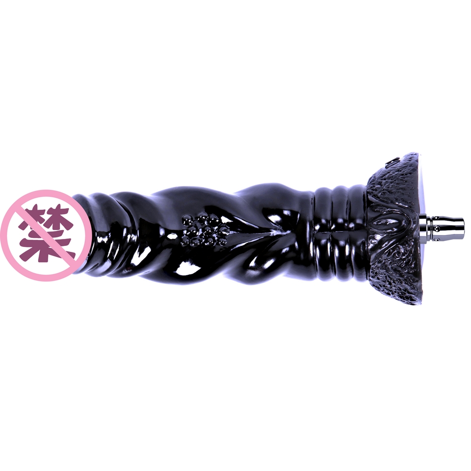 (5 0CM) High quality ultra-emulation no-egg-proof sex machine male root inverted film-Alien trumpet