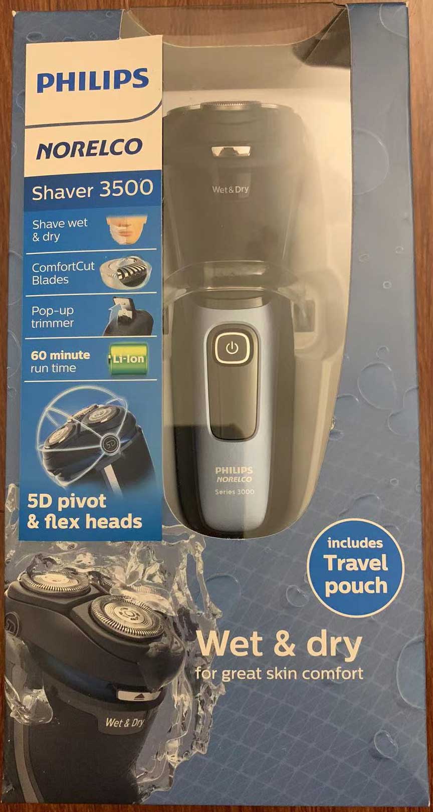 American direct mail Philips original razor S3000 series S3212 82 three knife head for boyfriend gift box