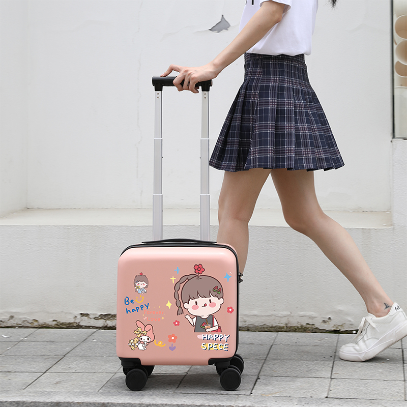 Password Suitcase for male and female students 141518 inches cute children suitcase Women's small boarding Rover box light