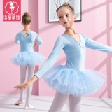 Детская танцевальная служба девочка осень и зима плюс бархатный профессионал в соединенных упражнениях длинные детские детские балет