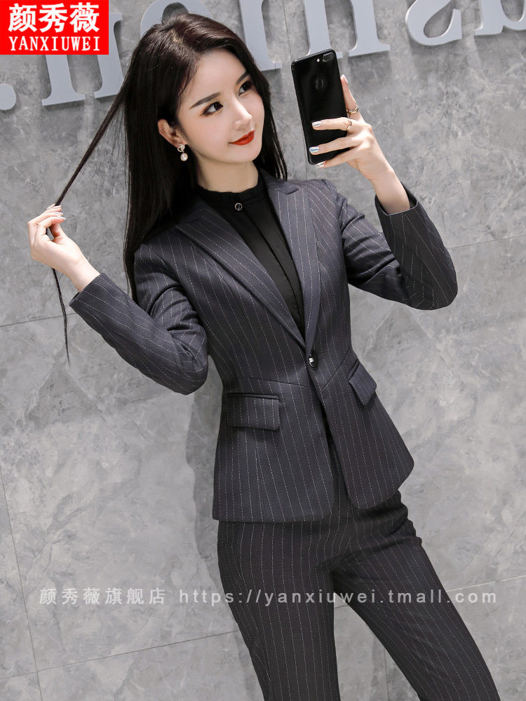 PROFESSIONAL ATTIRE WOMENS SUITS SHORT SKIRTS SUITS WORK CLOTHES FASHIONABLE TEMPERAMENT HIGH-END SUITS SKIRTS HOTEL FRONT DESK WORK CLOTHES