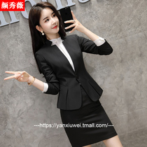 Professional dress women's fashion suit fashion suit formal dress jewelry store working clothes quality goddess Fan OL front desk work outfit