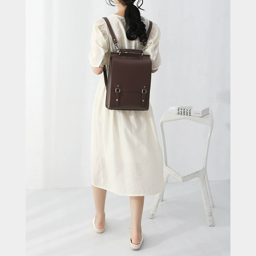 Кожаный ретро ранец, ноутбук, рюкзак, сумка через плечо, изысканный стиль, из натуральной кожи, в британском стиле