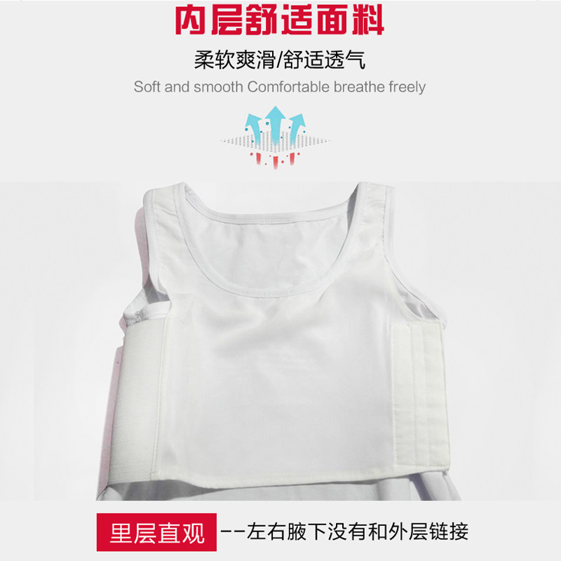 2017夏季新品 les束胸长款背心外穿纯棉挂钩无袖T恤 帅t束胸衣潮