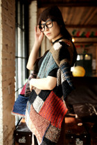 Magic World ~ Knitting Forest Spring Feature irregular pure hand knitting and large pocket shawl vest