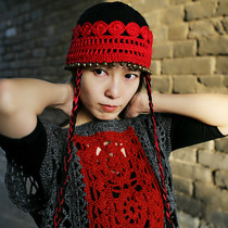 Wandering Wind ~ original literature and art fan retro pure handmade National Wind Bell pure cotton thread small braid hat hair accessories