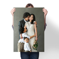 Rinse large-size photographic works All family photo wedding photo photo enlarge sun printing art microspray printing