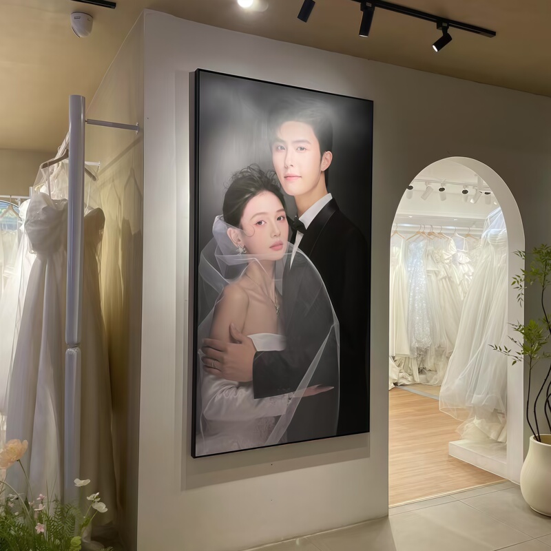 Photo Printing, Photo Frames, Wedding Art Photos, Personal Portraits, Family Photos, Enlarged and Made into Canvas, Frameless, Wall-Mounted