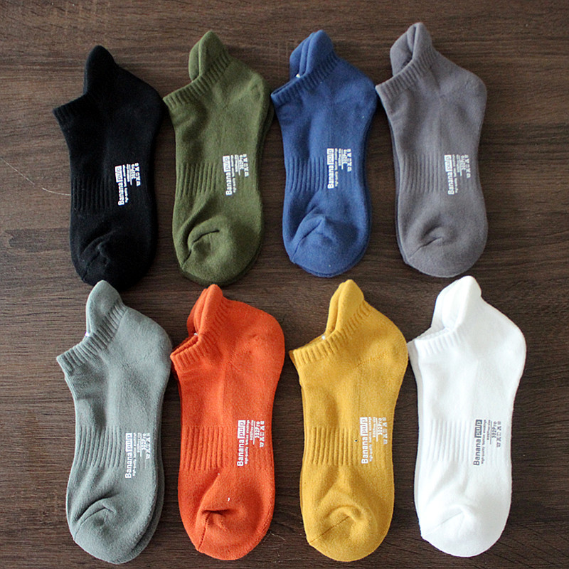 Colorful Towel Bottom Socks Men's Short Socks Autumn and Winter Short Tube Terry Sports Socks Thickened Solid Color Low-Cut Low-Rise Towel Socks Colorful Towel Bottom Socks Men's Short Socks Autumn and Winter Short Tube Terry Sports Socks Thickened Solid Color Low-Cut Low-Rise Towel Socks