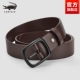 TD648-черная пряжка коричневая ремень