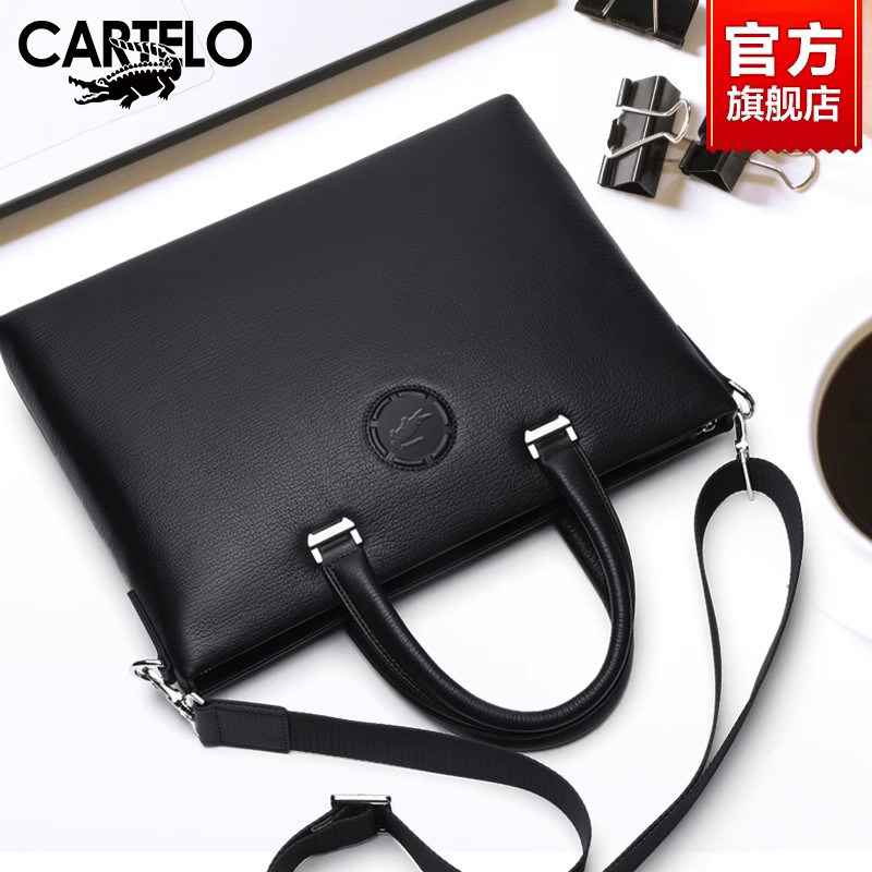 Crocodile Men's Bag Genuine Leather Handbag Business Single Shoulder Bag Slanted Satchel Briefe Bag Tide Backpack Computer Bag Men's Bag-Taobao