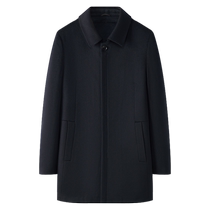 Cardile crocodile wool woolen coat mens mid-length 24 new style goose down liner removable warm dad coat