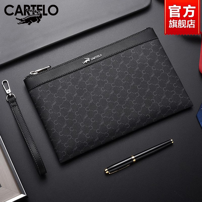 Crocodile Hand Grab Bag Man 2023 New Wrist Clip Pack Light Extravagant and Men's High-end Business Envelope Bag Tide-Taobao