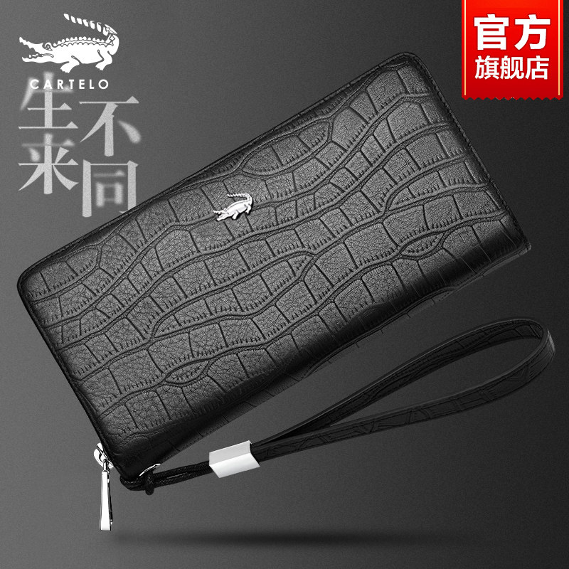 Alligator Men's Wallet Leather Characteristics Leather Purpose Business Hand Hand Handheld Bag Purpose Wallet Purpose