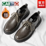 Martens, мужская летняя дышащая низкая обувь для кожаной обуви для отдыха в английском стиле, мягкая подошва, в британском стиле